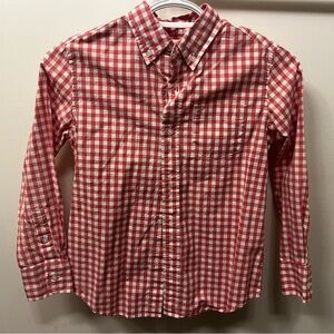 Crewcuts light Red and White Gingham Button-Down Shirt